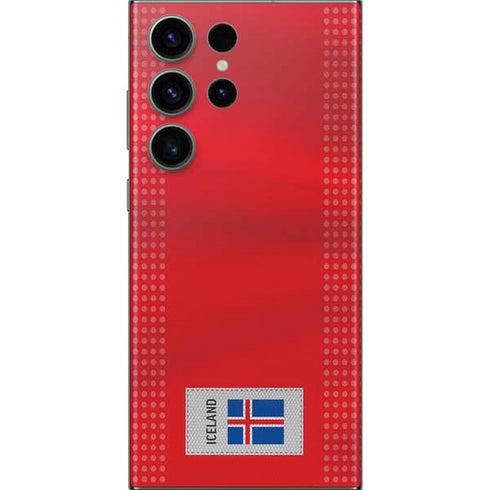 Iceland Soccer Flag Galaxy Skins